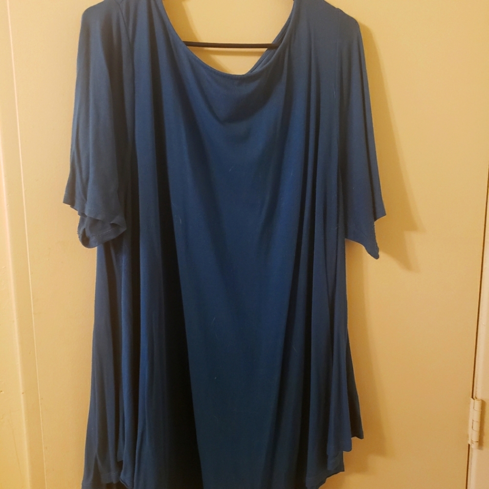 Lane Bryant Blue Swing Tee